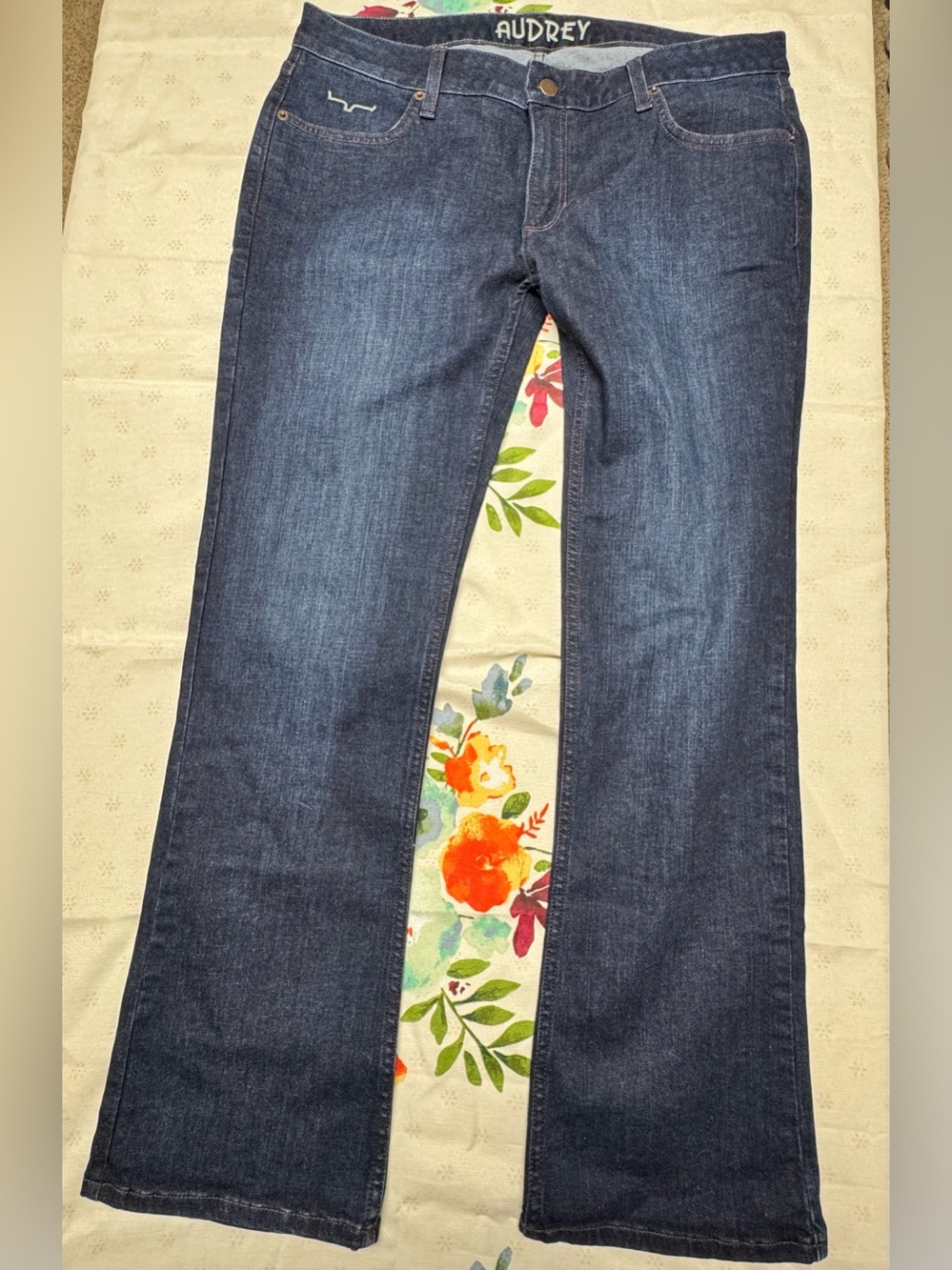 NWOT KIMESAudrey Women’s Dark Blue low rise Bootcut Jeans